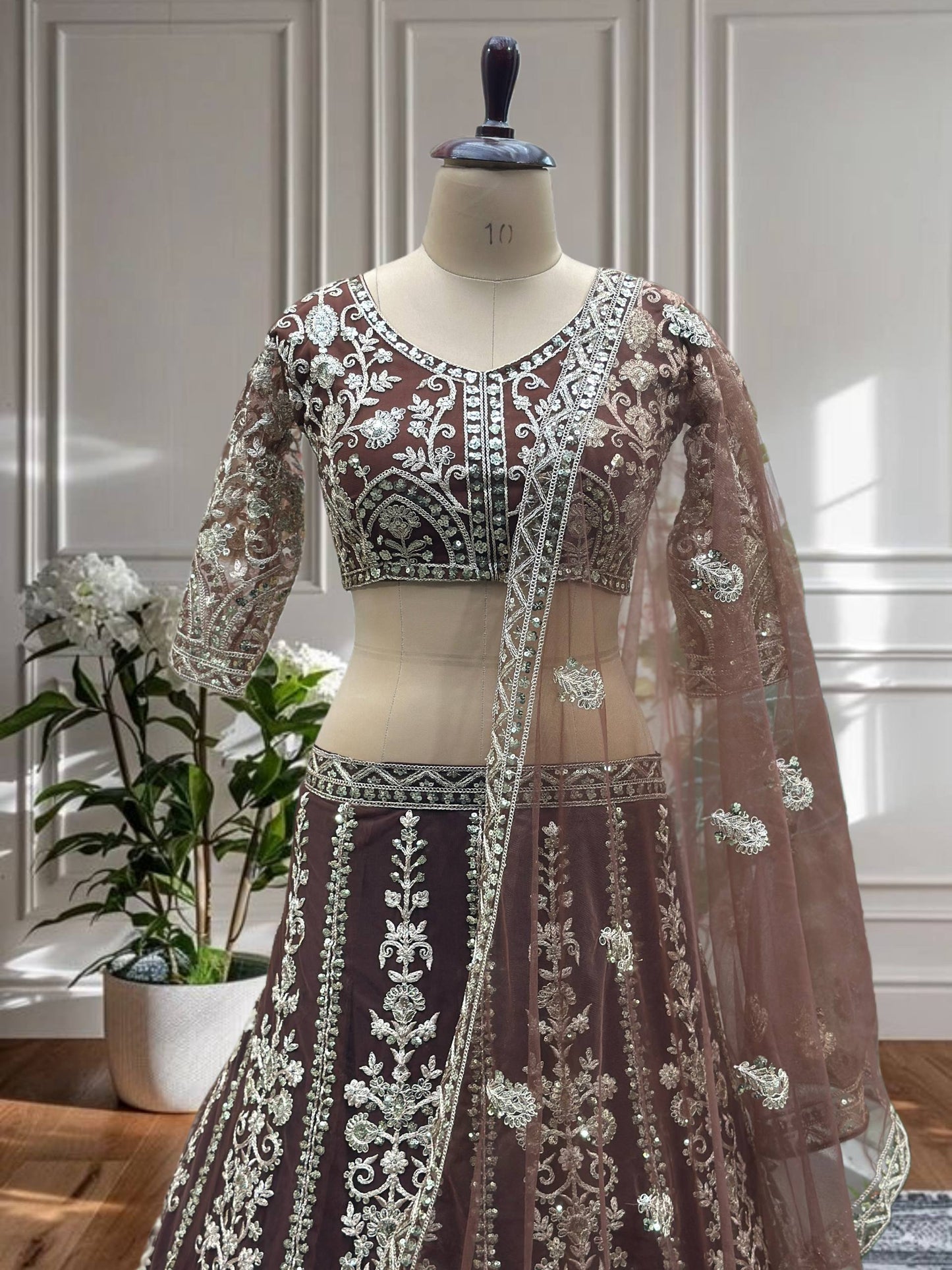 Wedding Special Soft Net Lehenga Choli with Codding Work