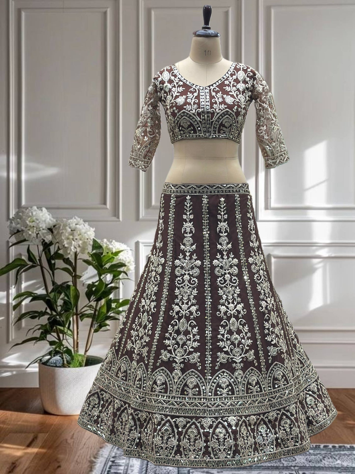 Wedding Special Soft Net Lehenga Choli with Codding Work