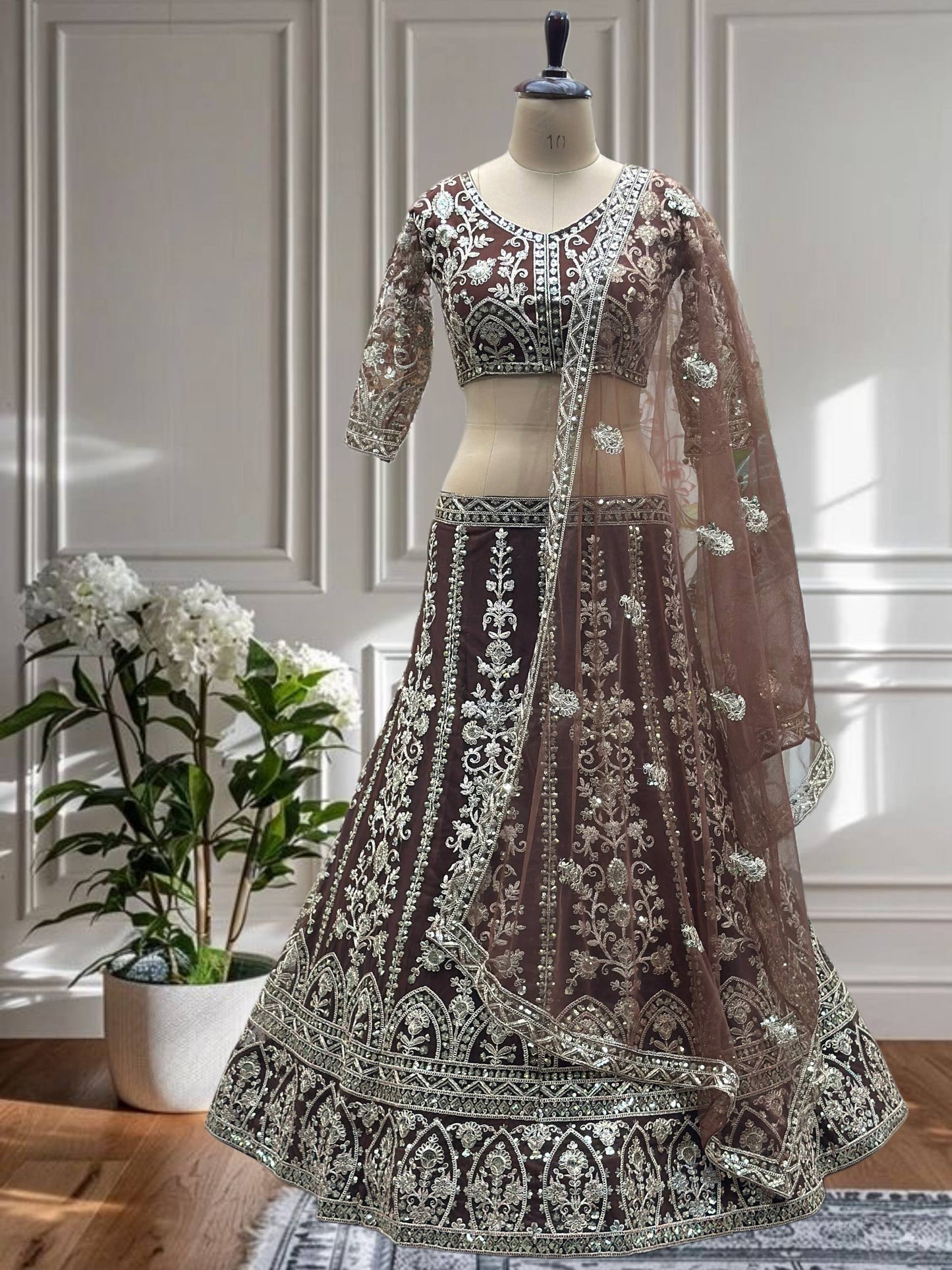 Wedding Special Soft Net Lehenga Choli with Codding Work