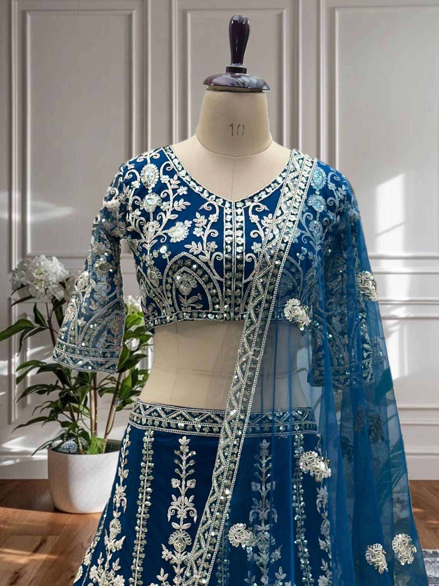 Wedding Special Soft Net Lehenga Choli with Codding Work