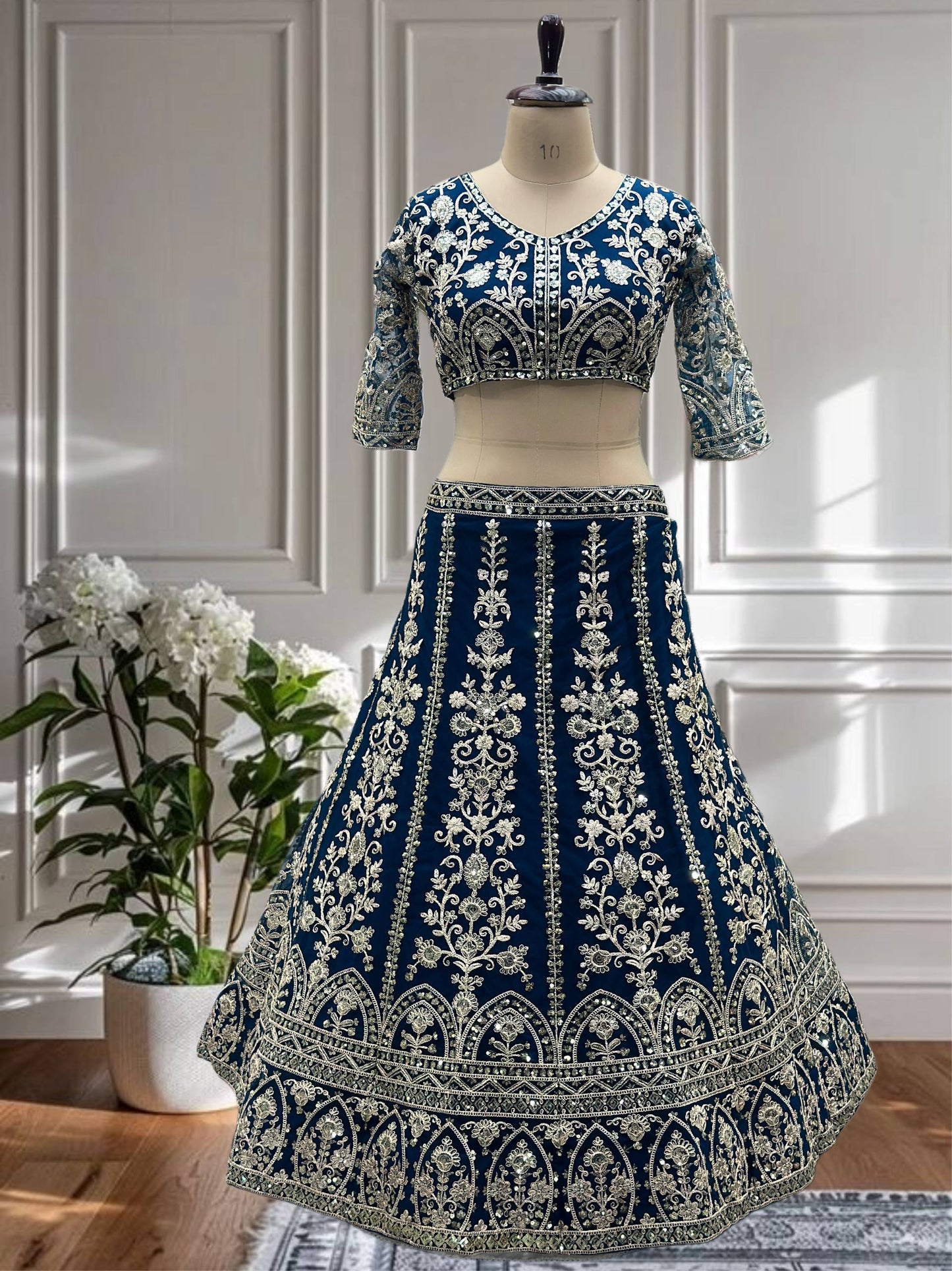 Wedding Special Soft Net Lehenga Choli with Codding Work