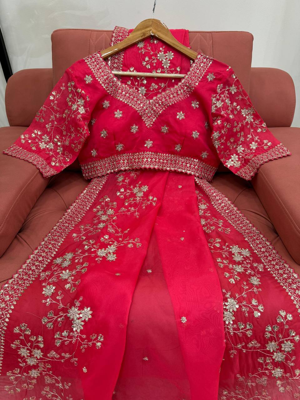 Tabby Silk Embroidered Party Wear Saree Blouse