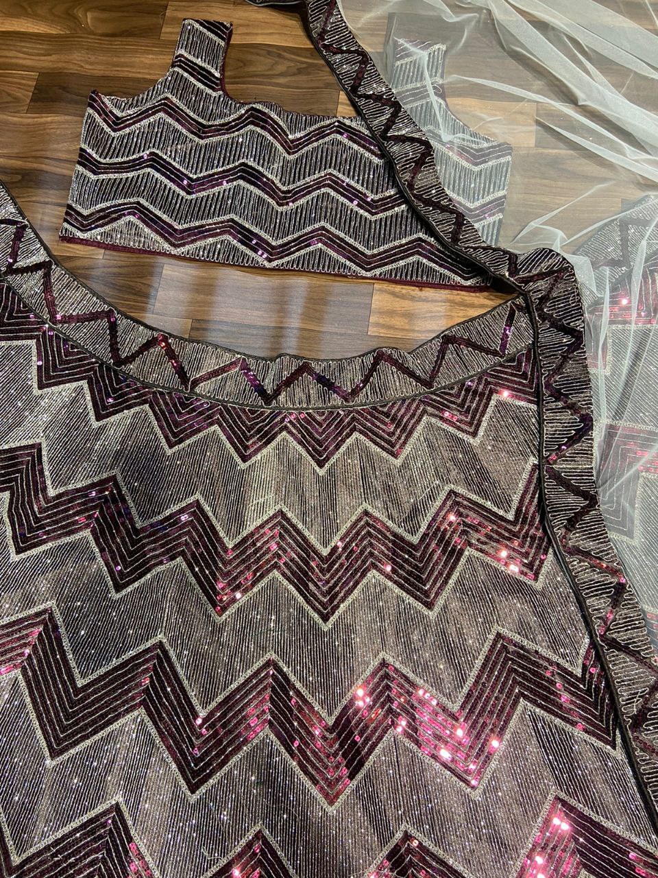Wedding Wear Sequence Work Lehenga Choli