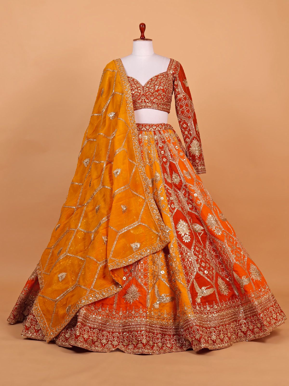 Function Wear Colorful Georgette Thread Sequence Work Lehenga Choli