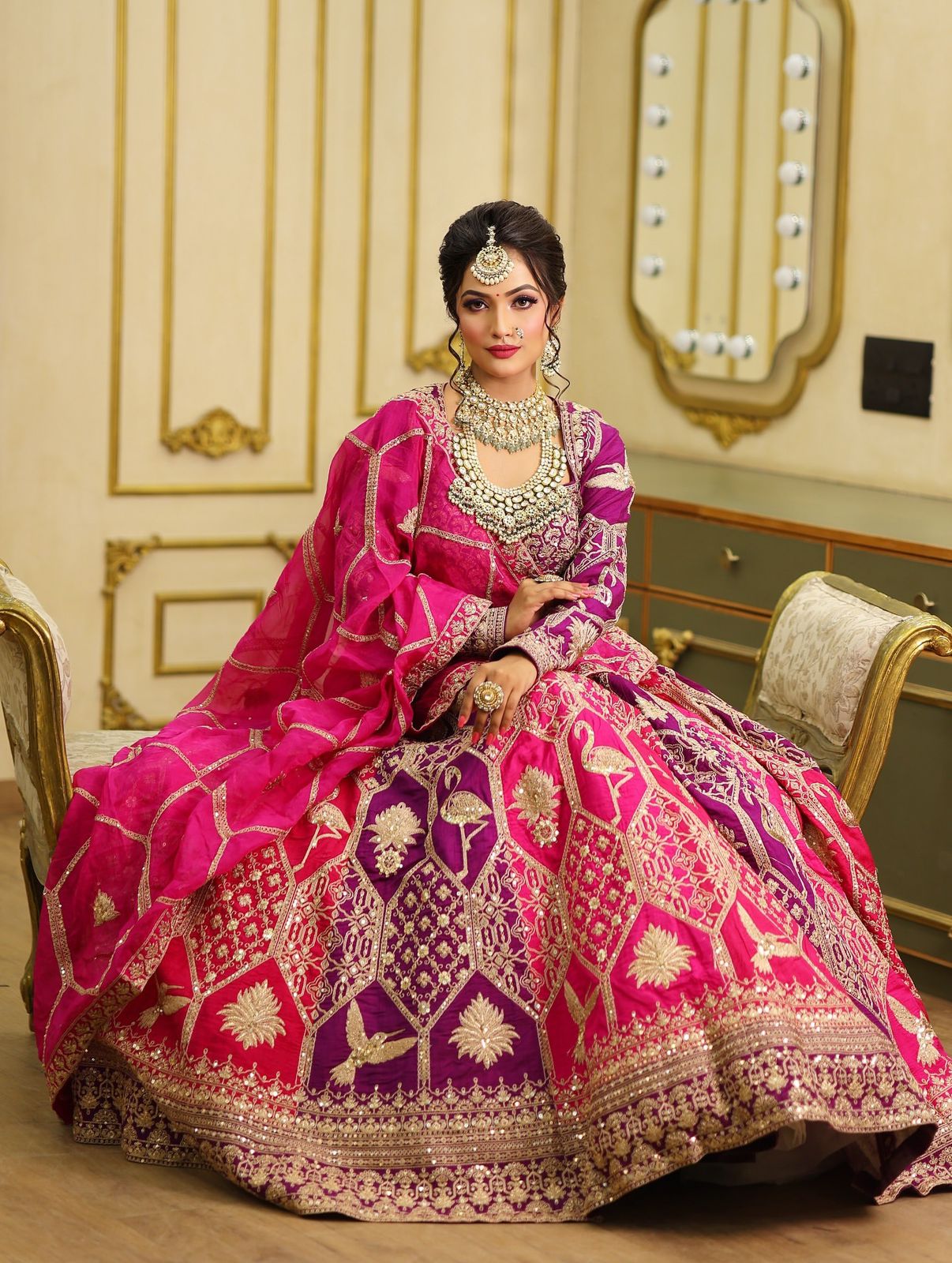 Function Wear Colorful Georgette Thread Sequence Work Lehenga Choli