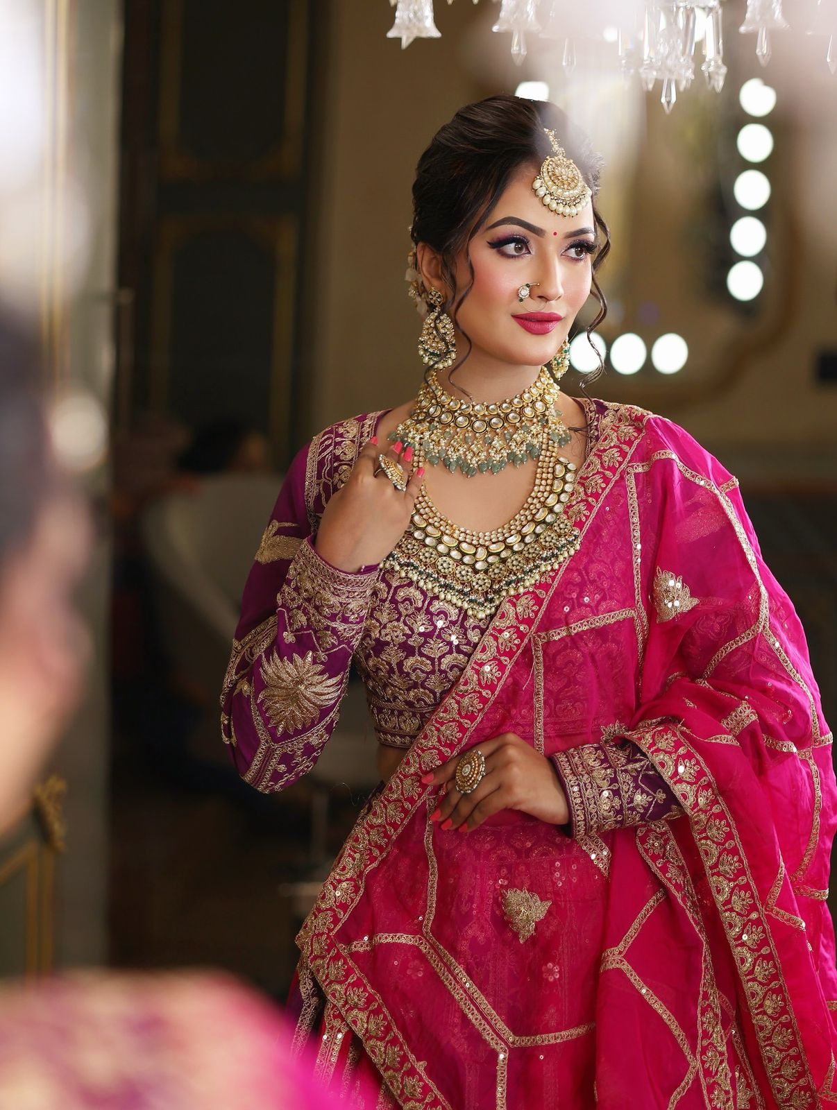Function Wear Colorful Georgette Thread Sequence Work Lehenga Choli