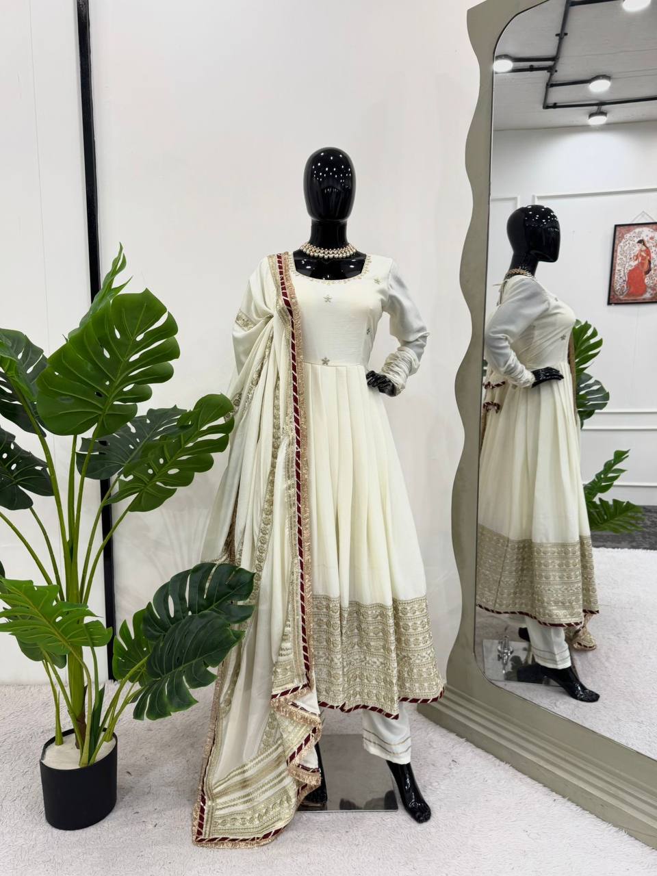 Attractive Designer Anarkali Suit For Festival Wedding Season