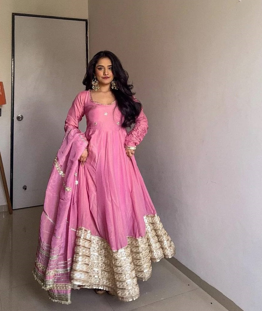 Attractive Designer Anarkali Suit For Festival Wedding Season