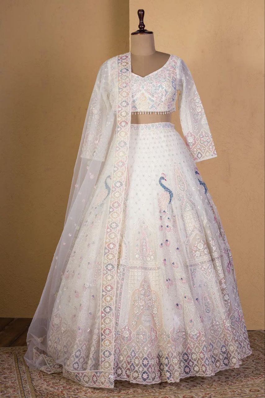 Wedding Wear Peacock Lehenga Choli