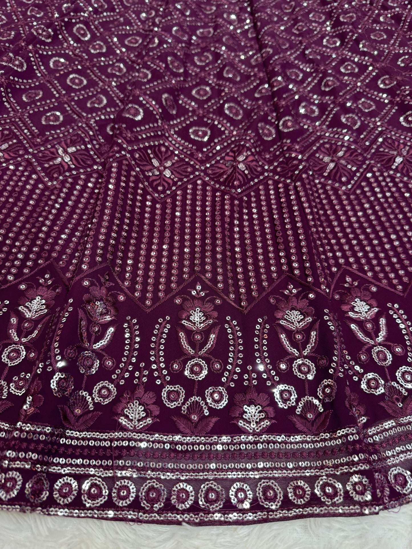 Wine Color Designer Lehenga Choli