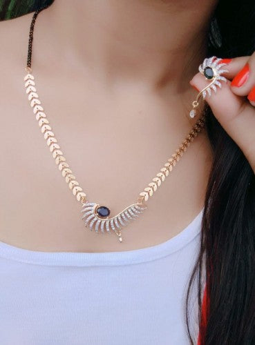 Good-looking Imitation American Diamond Mangalsutra Set