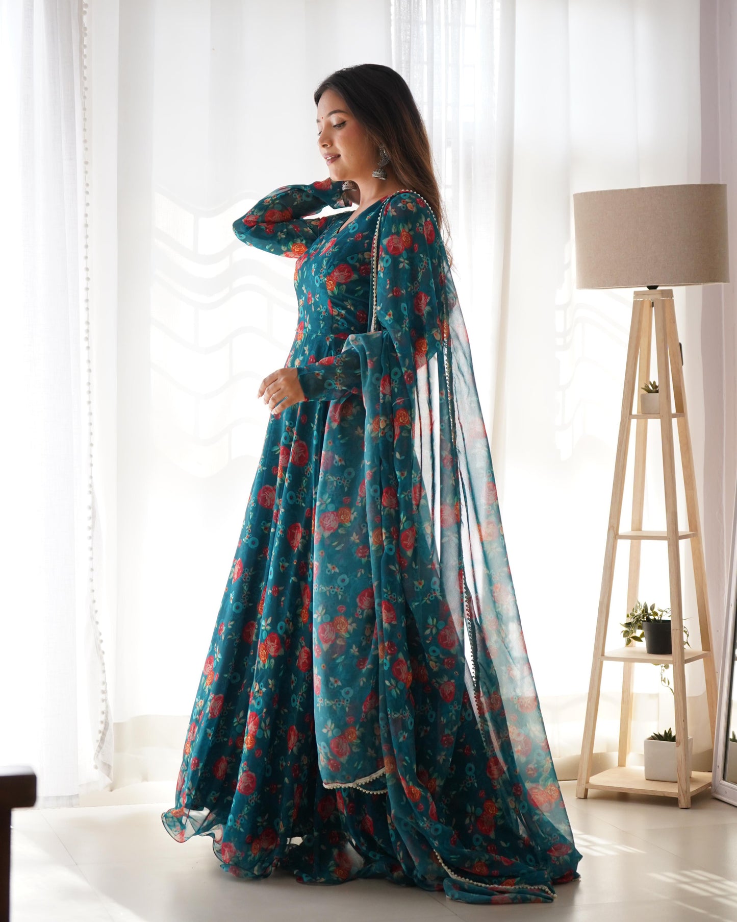Party Wear Georgette Ready to Wear Gown