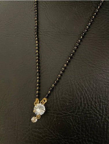 Jazzy Imitation American White Color Diamond Mangalsutra
