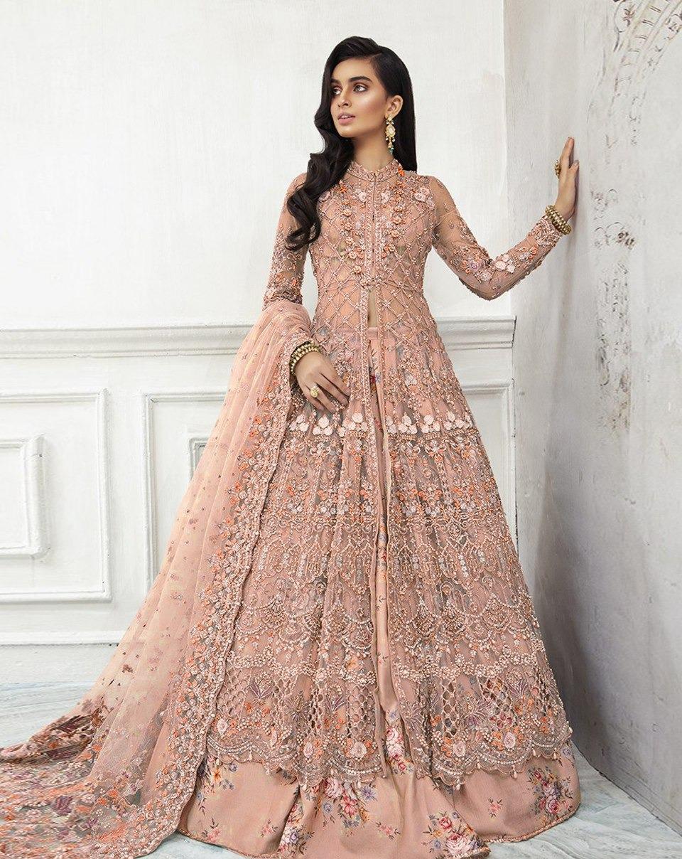 Flattering Embroidered Work Festival Wear Net Salwar Suit For Women