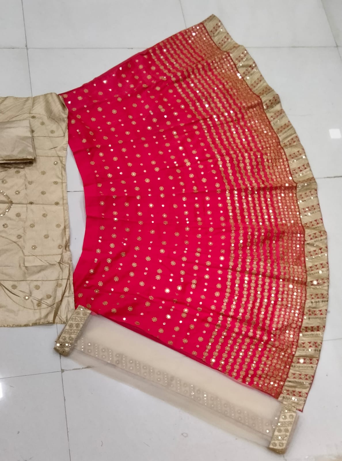 Impressive Pink Color Silk Sequence Embroidered Work Festive Wear Lehenga Choli