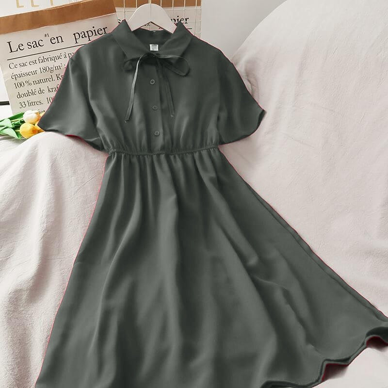 Stylish Rayon Western Wear Plain Design Ready Made Women Wear Gown