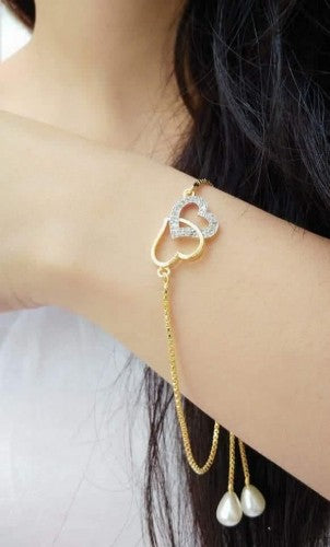 Dismaying White Color American Diamond Imitation Bracelet