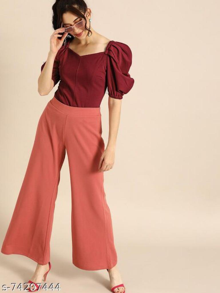 Daily Wear Polyester type Short Sleeve Full Stitched Top For Girls Wear