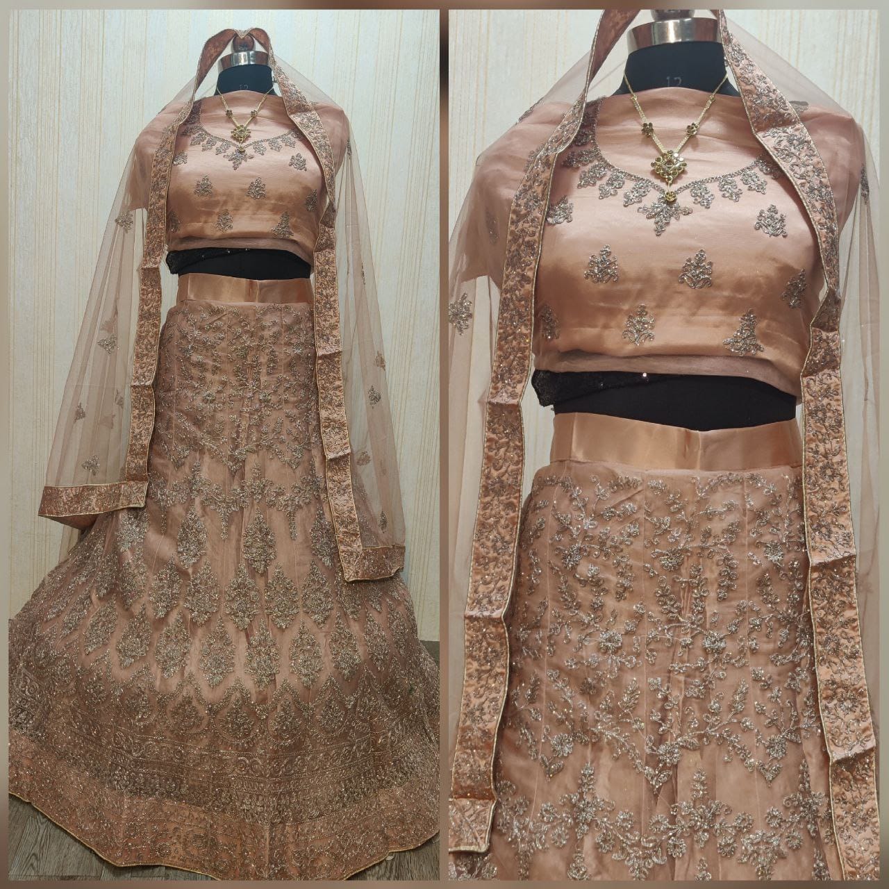 Wedding Wear Soft Net Coding Embroidered Semi Stitched Lehenga Choli