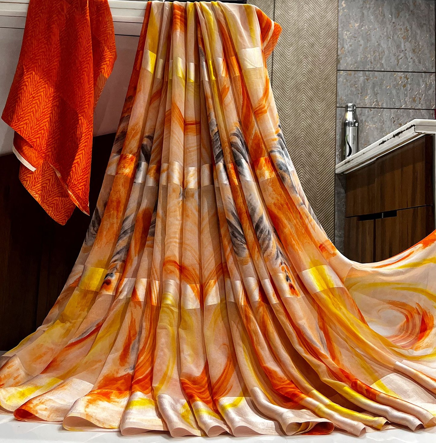 Regular Wear Satin Silk Saree For women