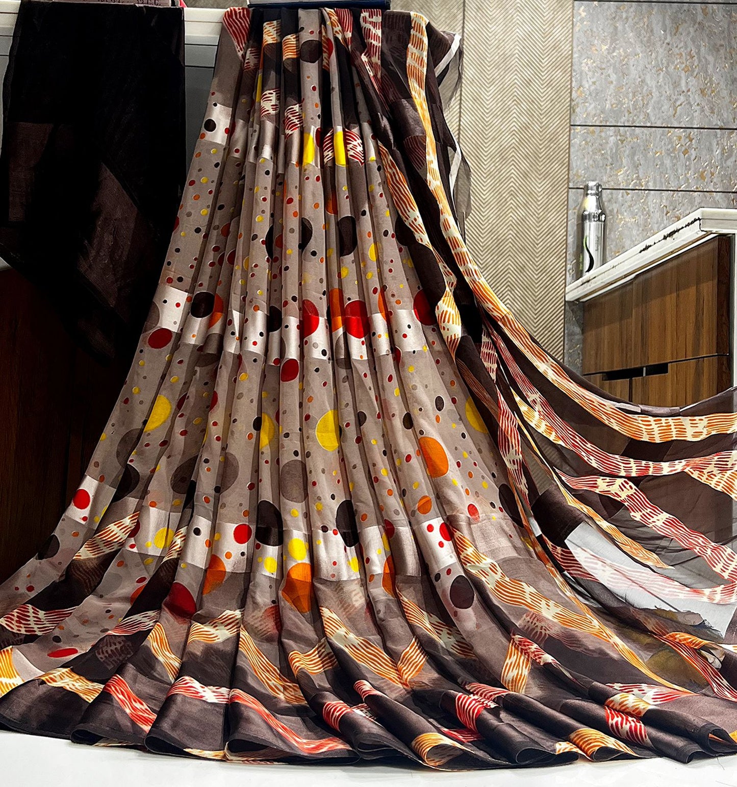 Regular Wear Satin Silk Saree For women