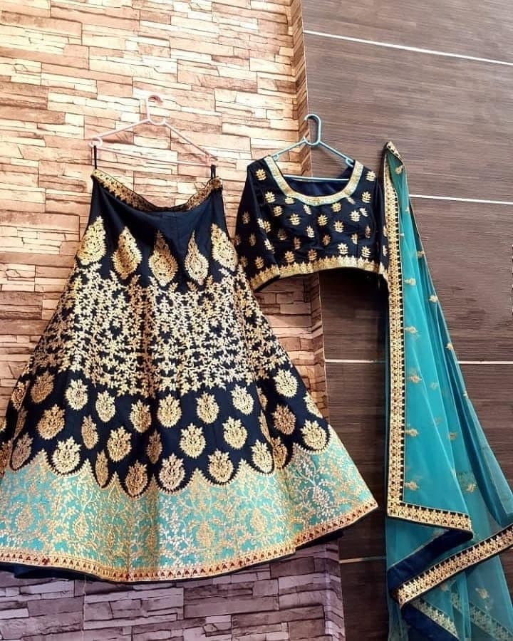 Wedding Wear Silk Embroidered Work Lehenga Choli