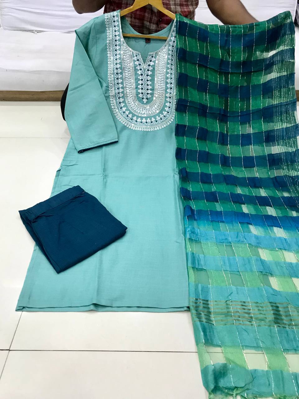 Wedding Wear Fully Stitched Ethnic Salwar Suit Set With Dupatta For Girls