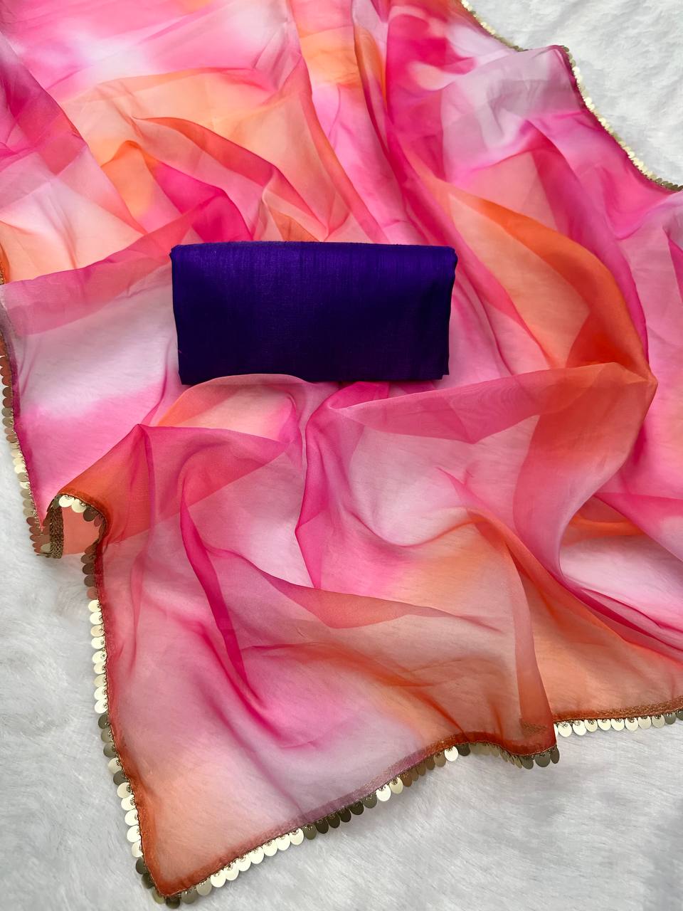 Gulabo Style Soft Organza Digital Print Saree