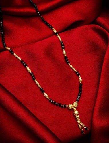 Decent Golden Design Imitation Mangalsutra For Women