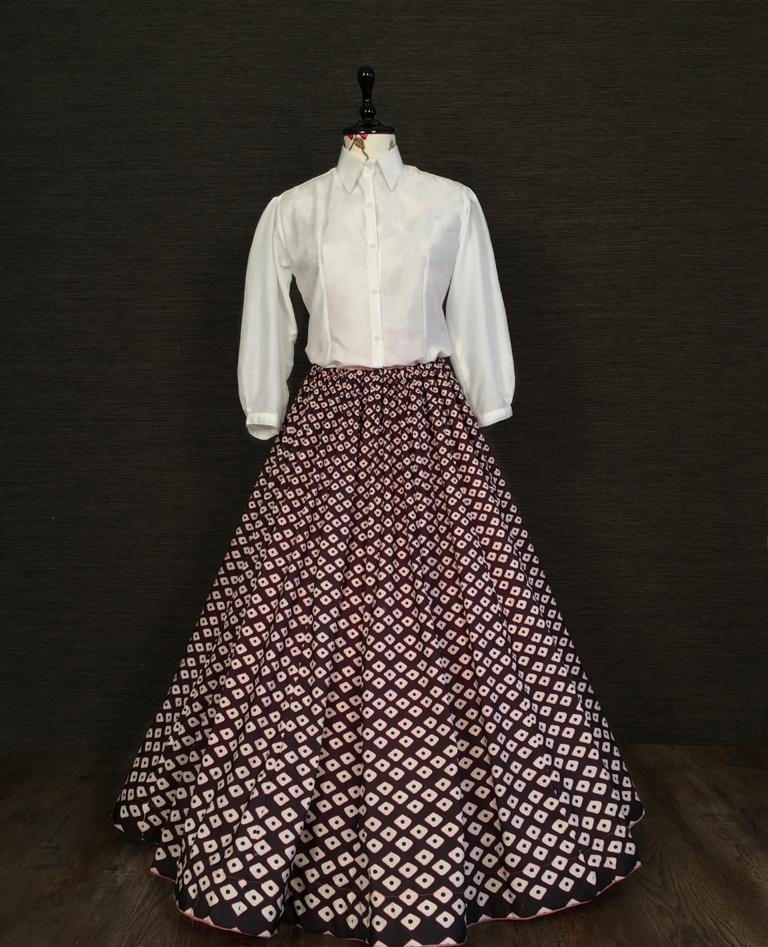 Mind-blowing Black Color Silk Printed Ready Made Wedding Wear Lehenga Choli