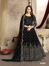 Load image into Gallery viewer, Butterfly Heavy Net  With Codding Embroidery And Stone Work Suit
