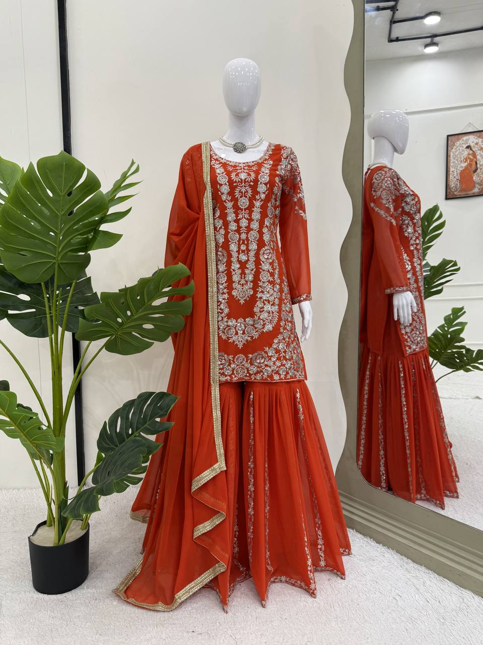 Traditional Vibes Sharara Suit with Dupatta