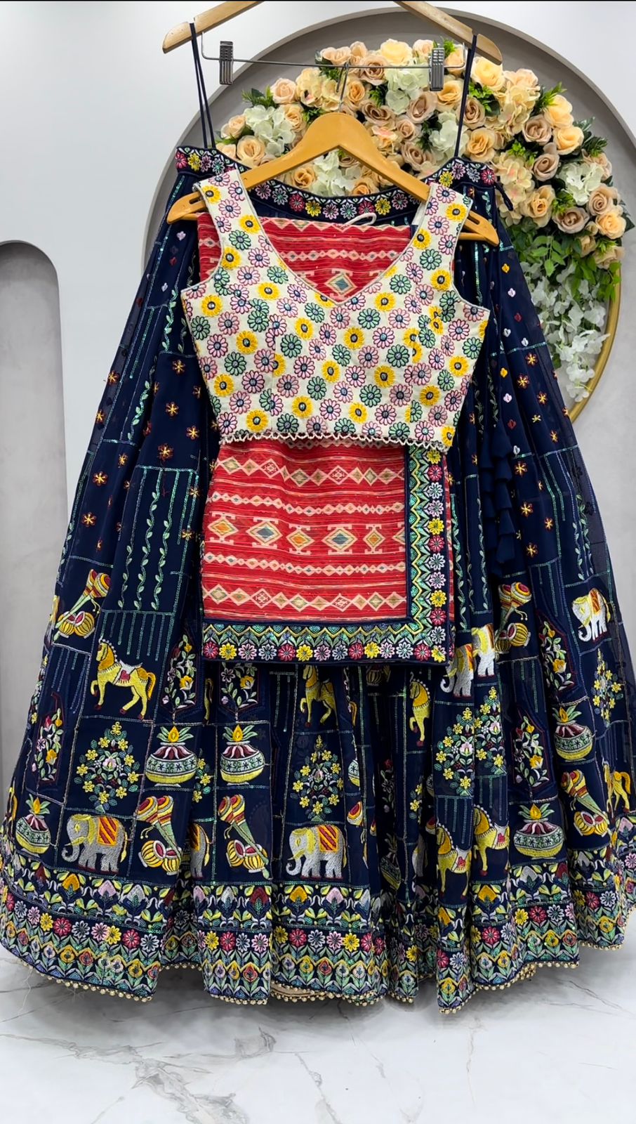 Mono Banglory Thred And Sequence Work Stylish Festival Wear Lehenga Choli With Beautiful Duppta