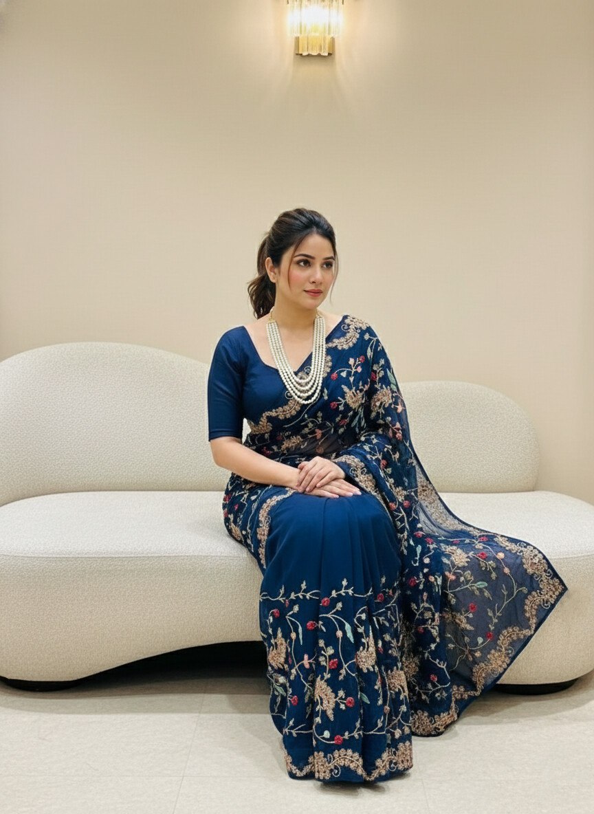 Party Wear Wedding Collection  Rangoli Silk Saree