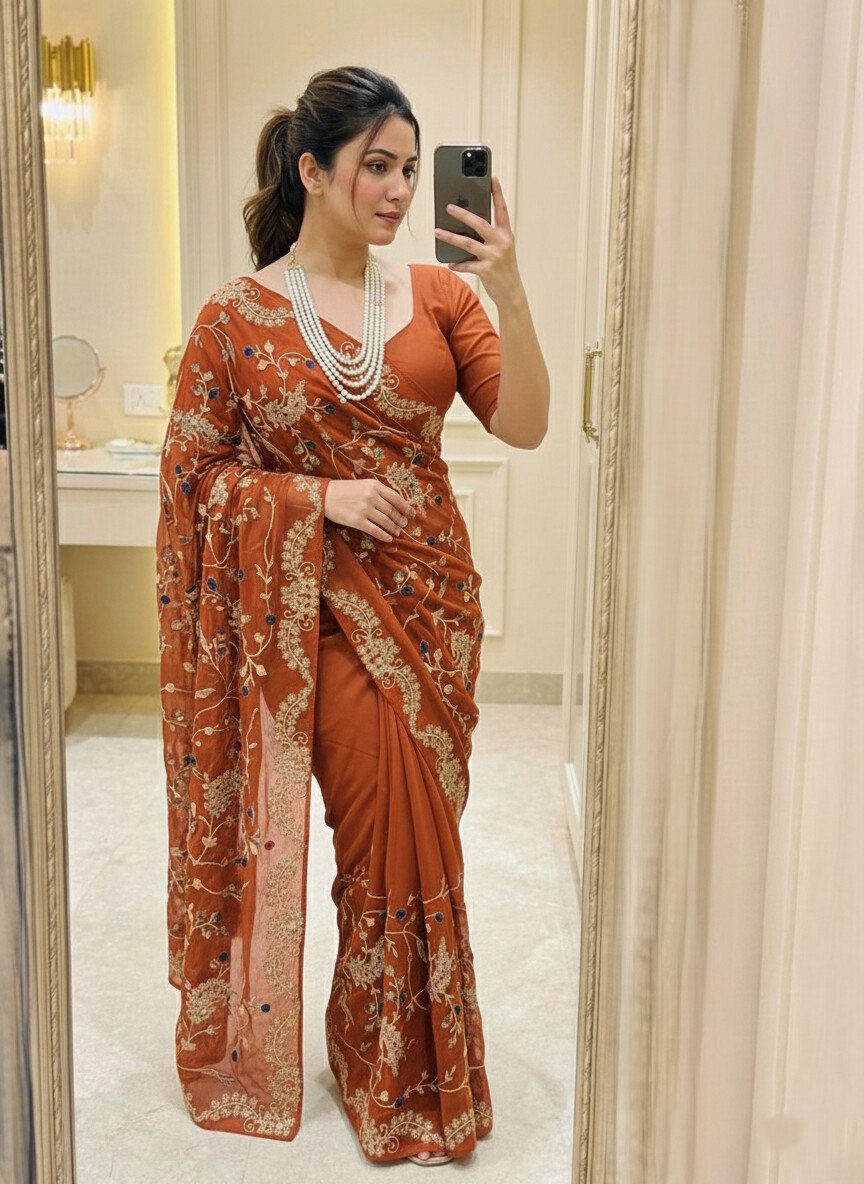 Party Wear Wedding Collection  Rangoli Silk Saree