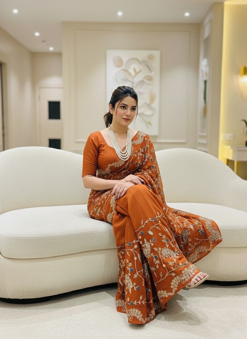Party Wear Wedding Collection  Rangoli Silk Saree