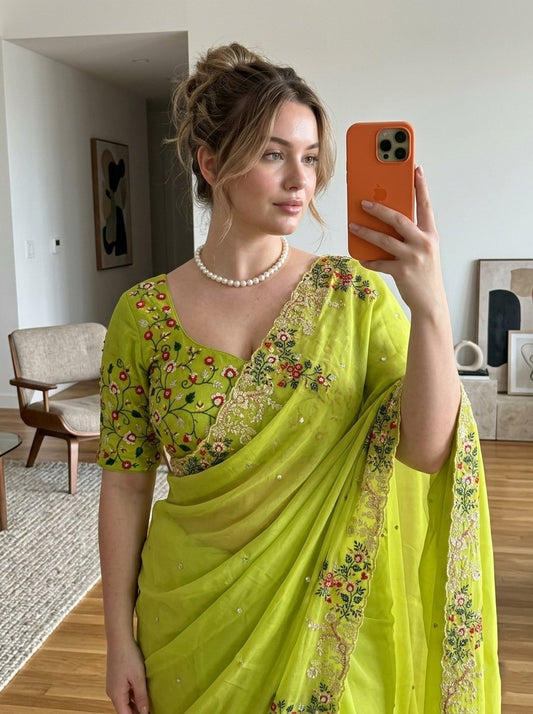 Womens New Party Wear Zimmy Chu Saree