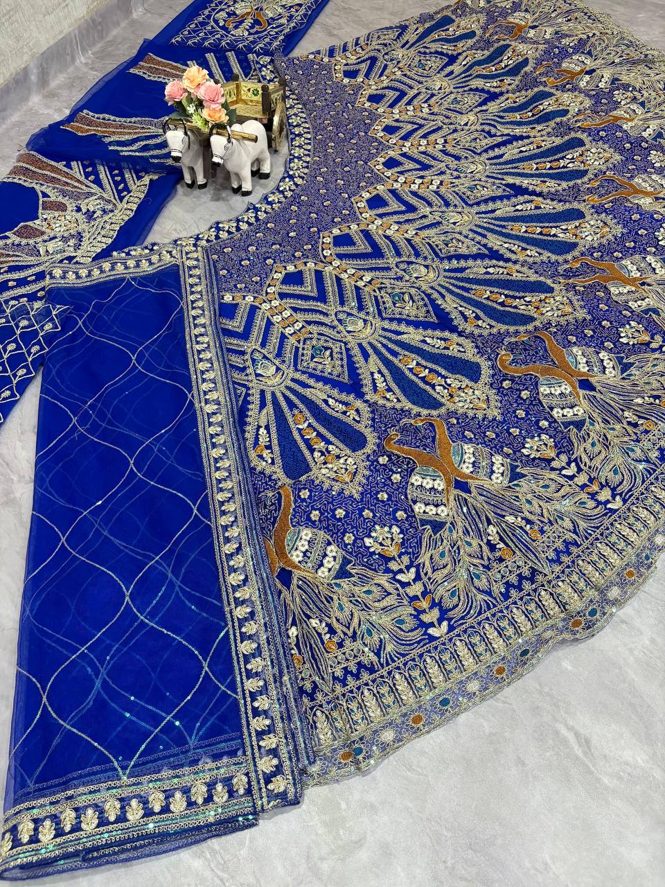 Soft Net Codding Worked Designer Wedding Wear Lehenga Choli