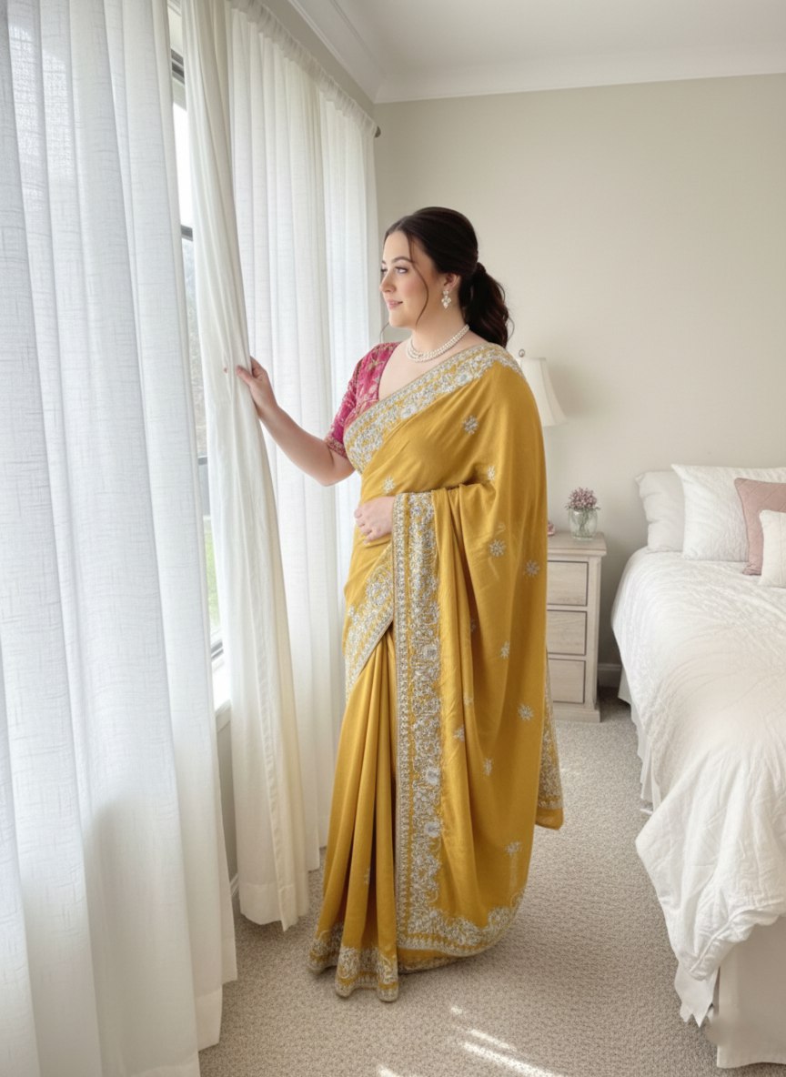 New Latest Trendy Party Wear Silk Saree