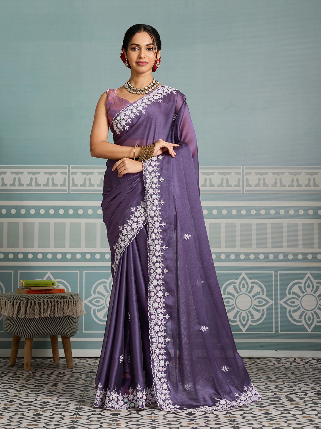 New Latest Party Wear Soft Rangoli  Silk Saree