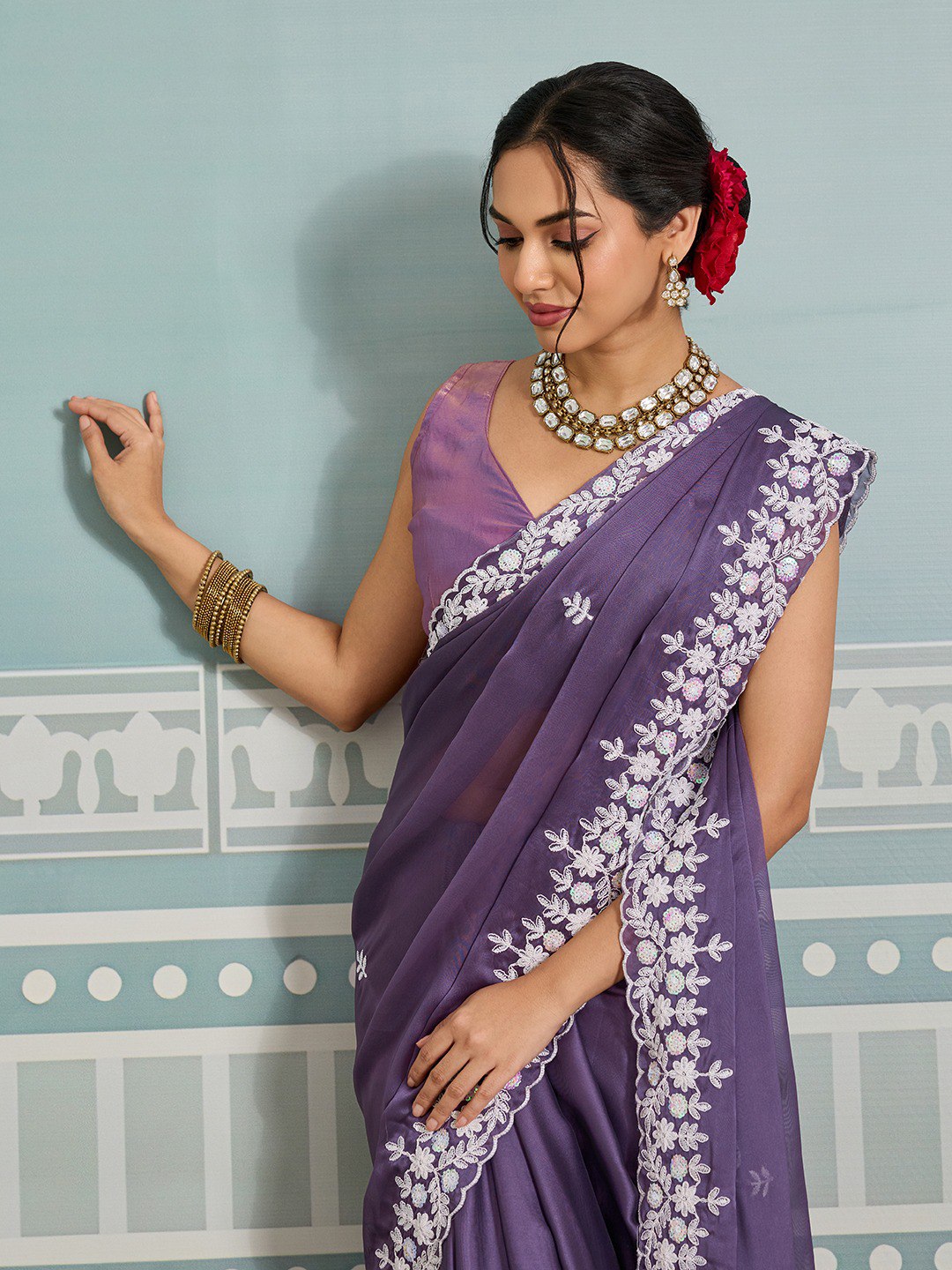 New Latest Party Wear Soft Rangoli  Silk Saree