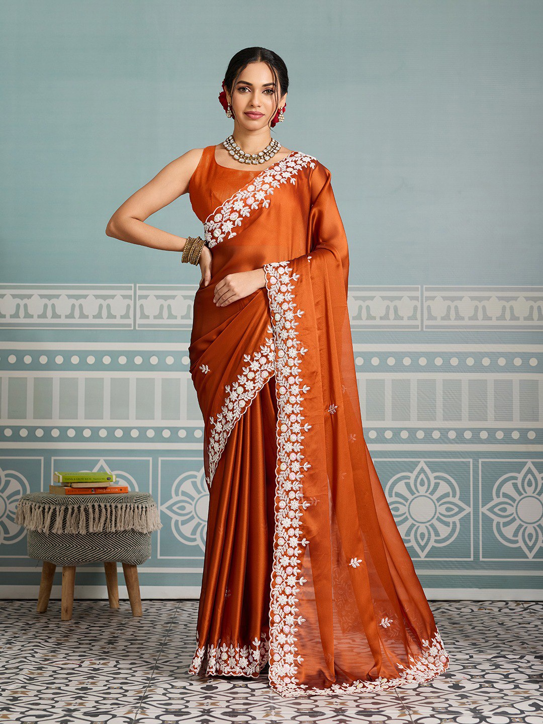 New Latest Party Wear Soft Rangoli  Silk Saree