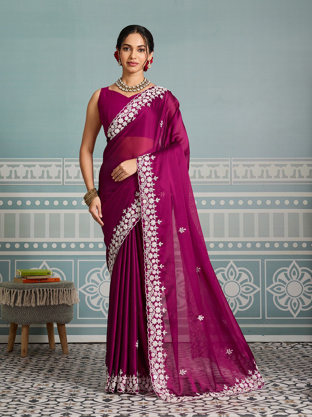 New Latest Party Wear Soft Rangoli  Silk Saree