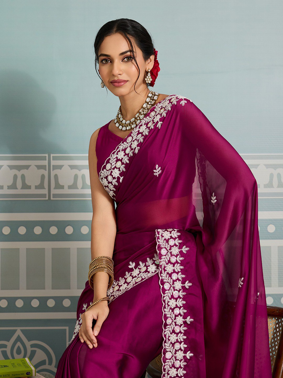 New Latest Party Wear Soft Rangoli  Silk Saree