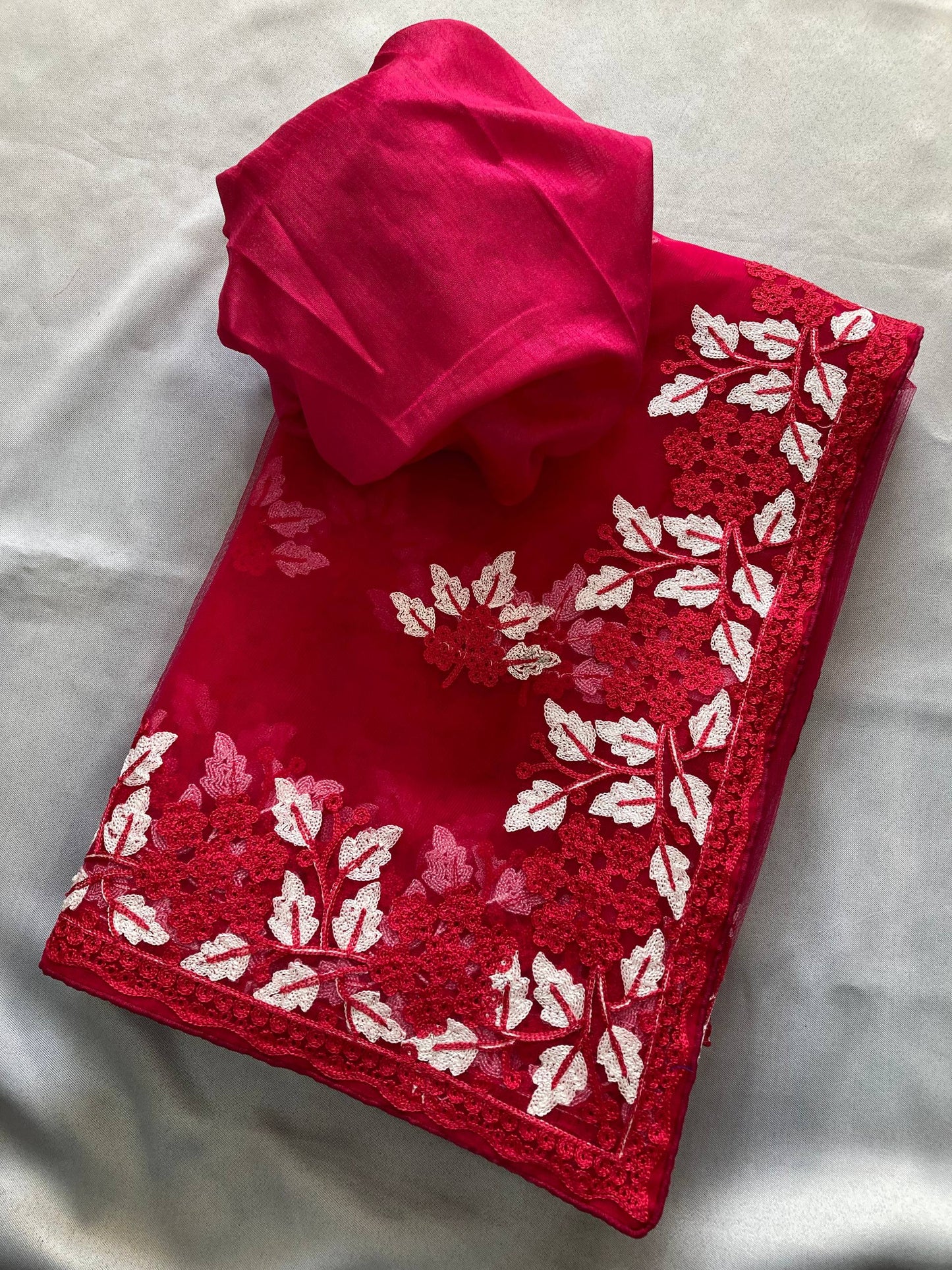New Women's Party Wear Soft Net Saree
