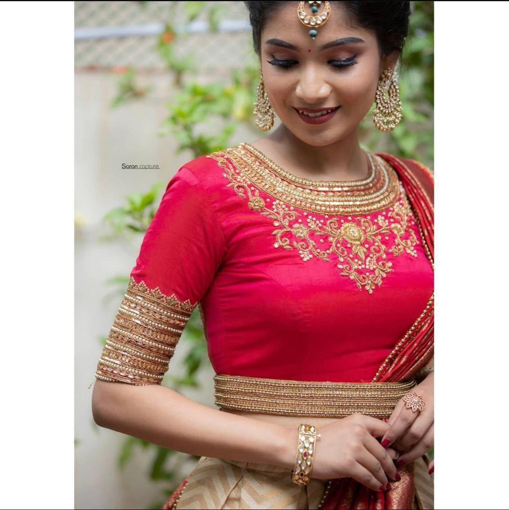 Cream Colour Kanjiveram Silk Zari Lehanga Choli