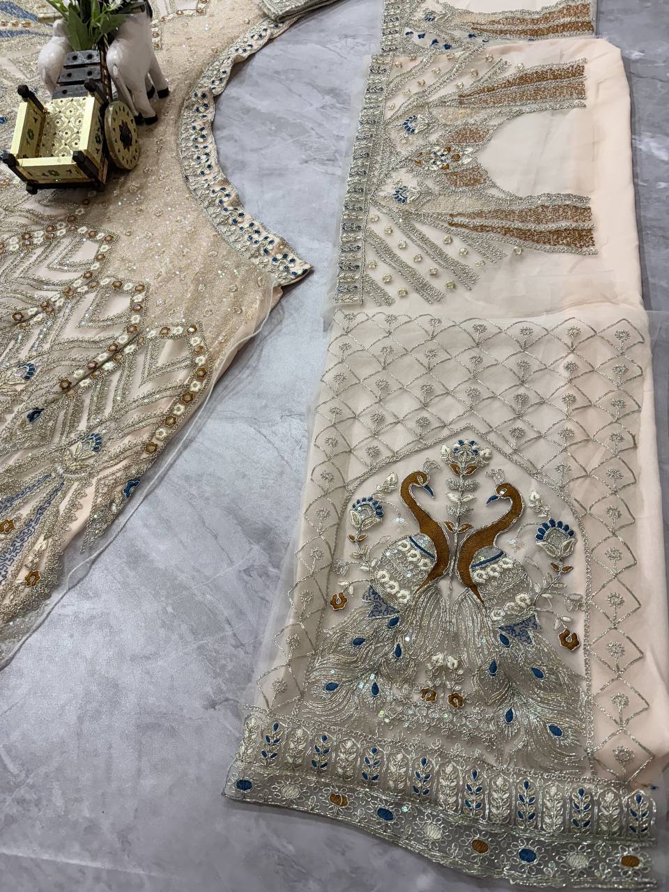 Soft Net Codding Worked Designer Wedding Wear Lehenga Choli