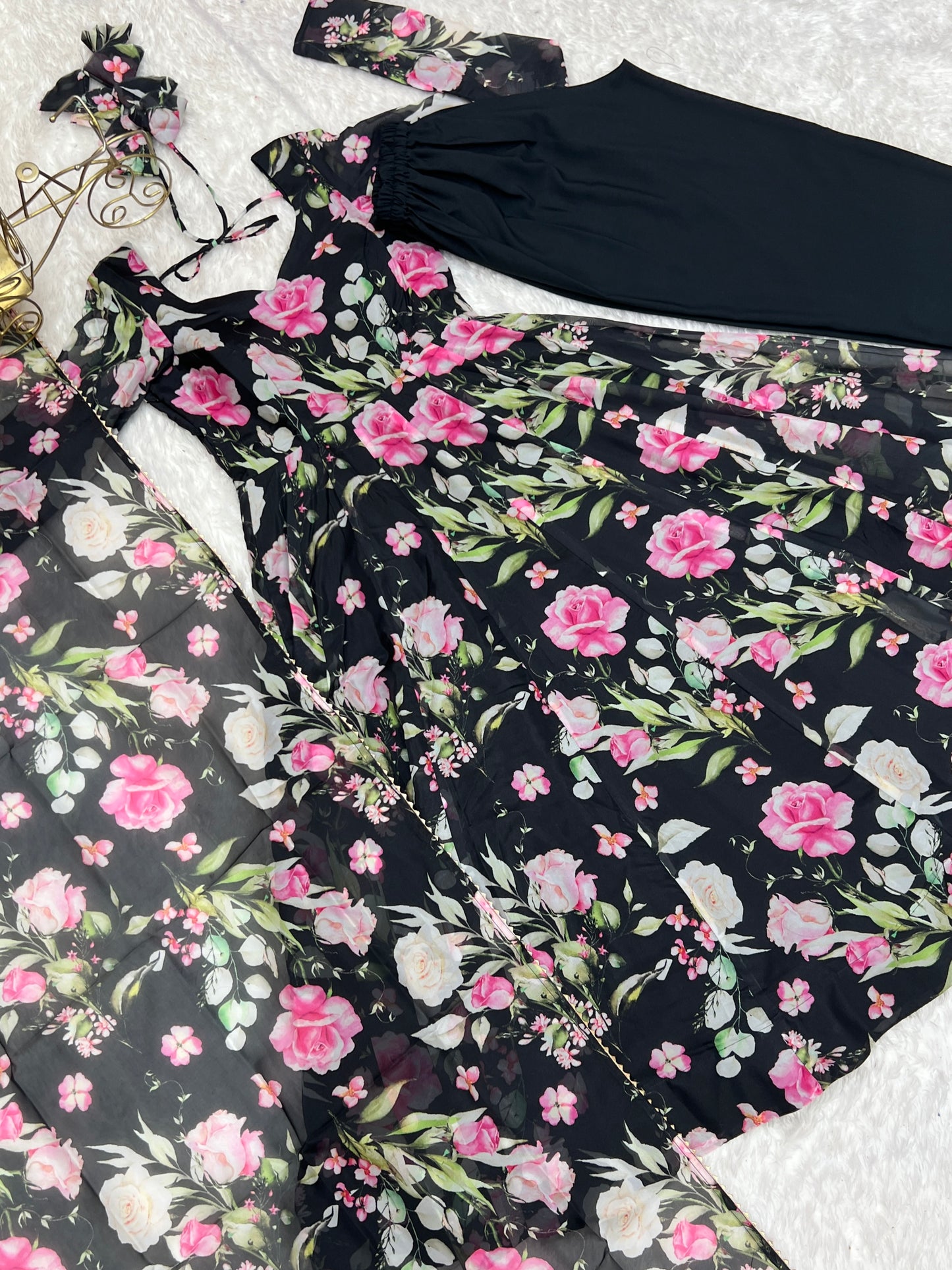 Wedding Wear & Festive Wear Digital Print Fully Stiched Anarkali Dress
