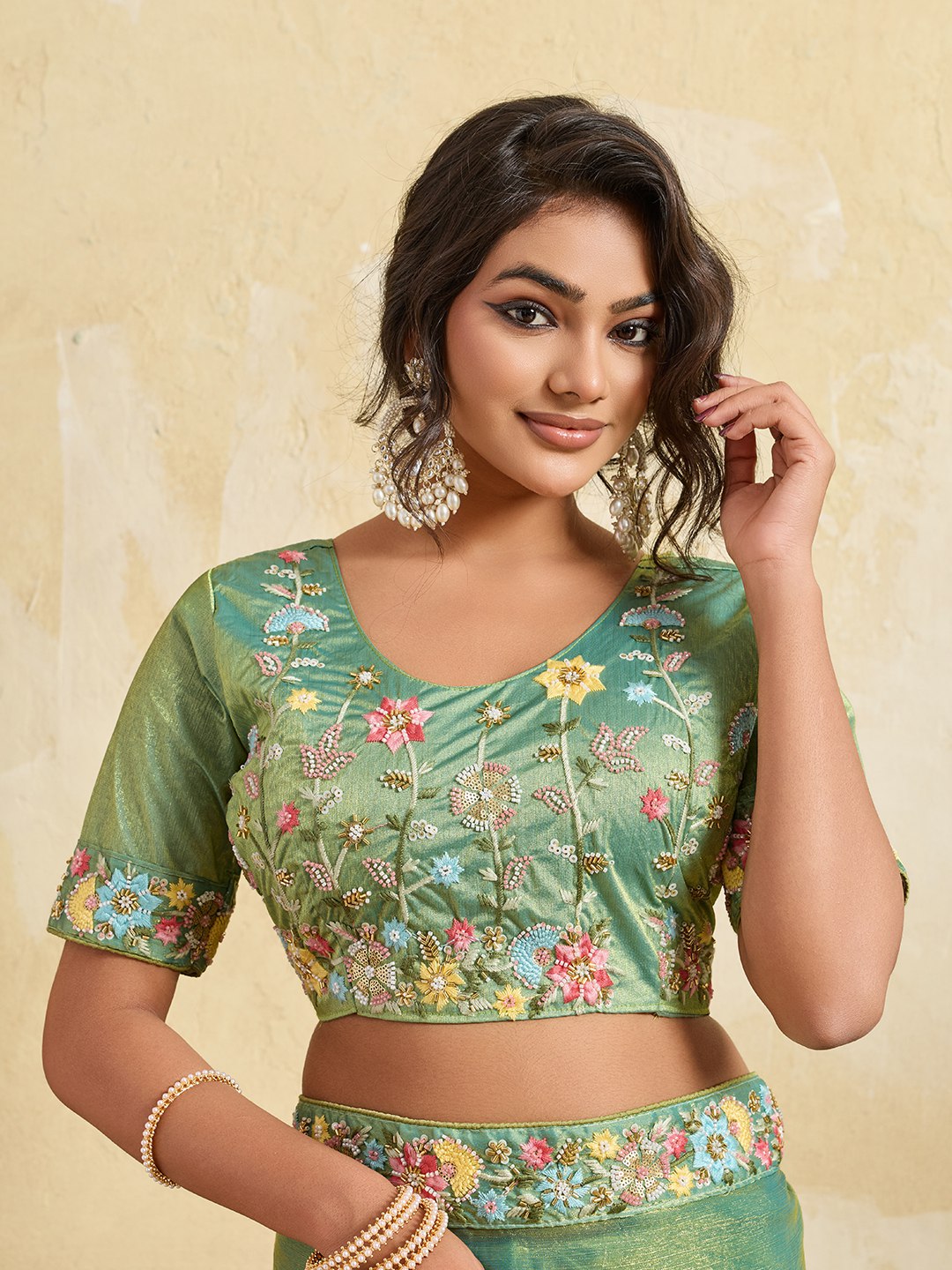 New Trendy Party Wear Fendy Chiffon Saree