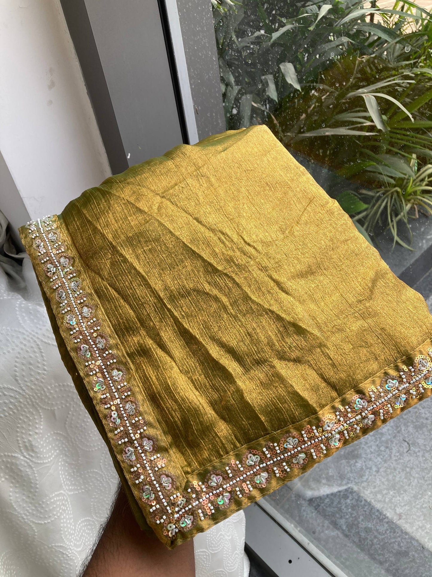 New Latest Trendy Party Wear Fendy Chiffon Saree